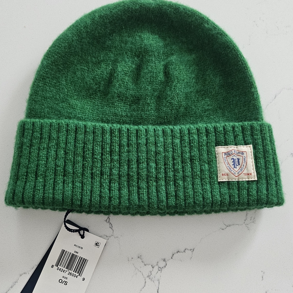 Polo by Ralph Lauren Green Knit Beanie